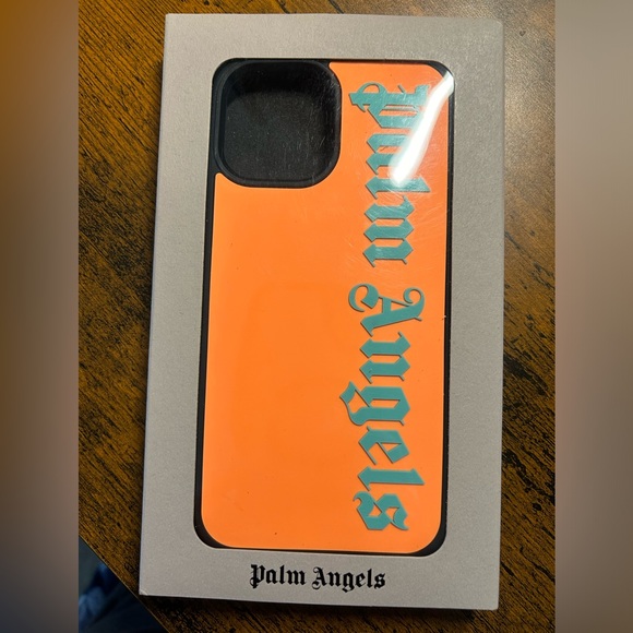 NIB Palm Angels Classic Logo iPhone 12 Pro Max Orange Phone Case - Picture 1 of 3